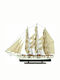 31113 Christmas Boat Sailboat Wooden 50x45cm