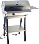 Pitsilos With Legs 3000W Electric Grill with Lid and Adjustable Thermostat 50x35cm