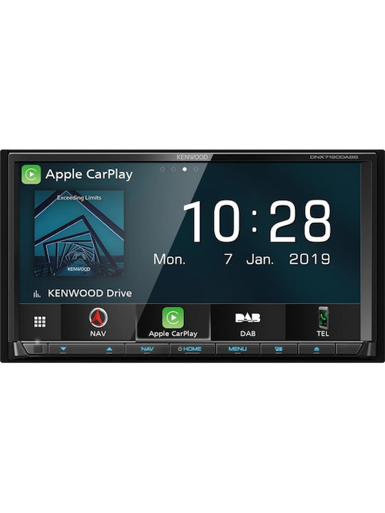 Kenwood Ηχοσύστημα Αυτοκινήτου 2DIN (Bluetooth/USB/CD) με Οθόνη Αφής 7"