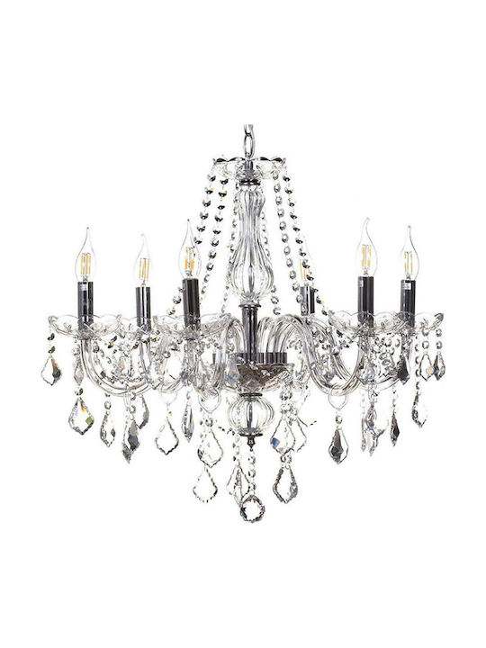 Artekko Chandelier Candlestick Transparent 023-3144