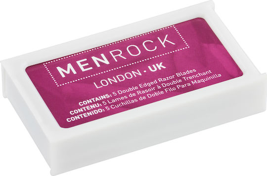 Men Rock Double Edged Razor Blades Ανταλλακτικές Λεπίδες 5τμχ