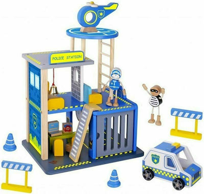 Tooky Toys Miniatur-Spielzeug Police Station für 3+ Jahre 35cm