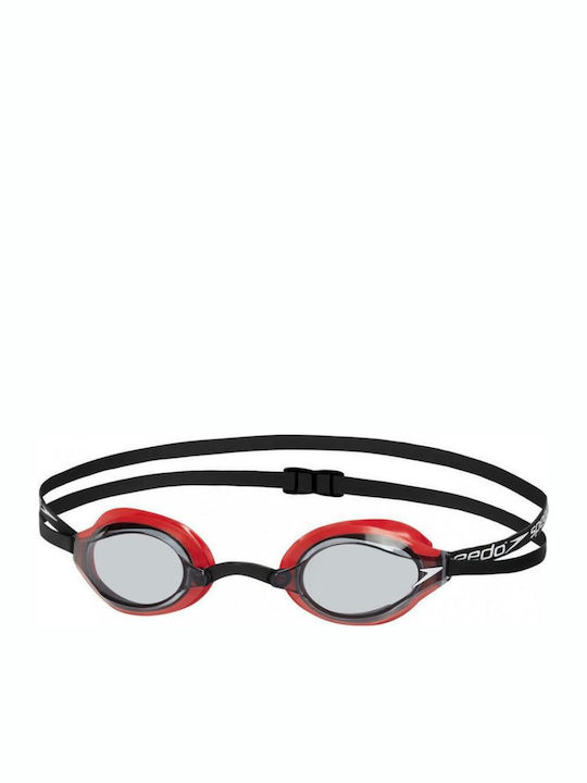 Speedo Fastskin Speedsocket 2 Swimming Goggles Adults with Anti-Fog Lenses Red