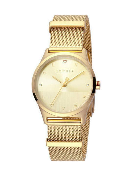 Esprit Blithe Uhr mit Gold Metallarmband