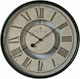 Zaros Antique Wall Clock Metallic Black Ø60cm