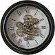 Zaros Antique Wall Clock Metallic Black Ø46cm