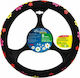 Lampa Car Steering Wheel Cover Blossom with Diameter 35-37cm Synthetic Multicolour L3312.5/3306.3