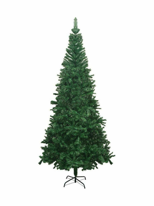 Χριστουγεννιάτικο Δέντρο Πράσινο 240εκ με Μεταλλική Βάση