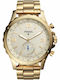 Fossil Nate Hybrid Edelstahl 50mm Smartwatch (Gold)