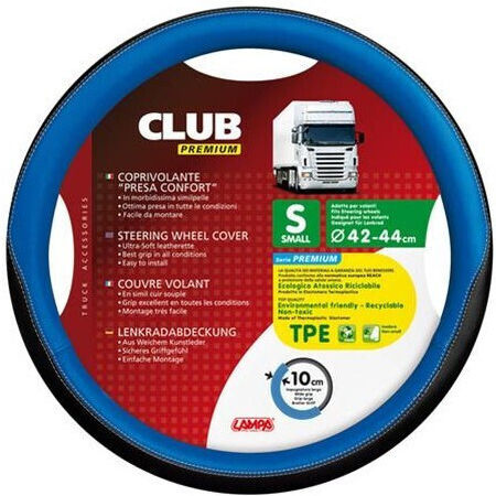 Lampa Κάλυμμα Τιμονιού Αυτοκινήτου Club με Διάμετρο 44-46εκ. Συνθετικό Μπλε