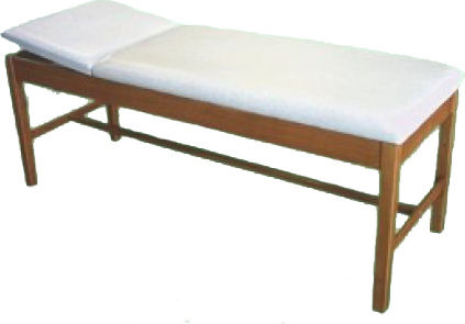 Marinopoulos Examination Bed Wooden With Straight Headrest T2J Medical Examination Bed 185x65x70cm