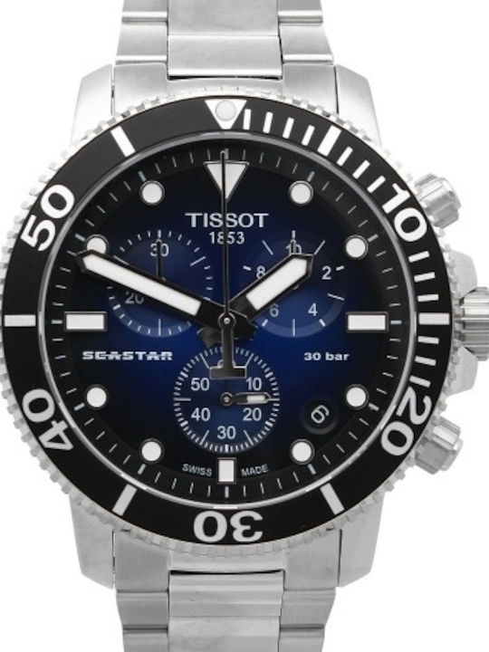 Tissot Seastar 1000 Ρολόι Μπαταρίας με Μεταλλικό Μπρασελέ Tissot Seastar 1000 Ρολόι Μπαταρίας με Μεταλλικό Μπρασελέ