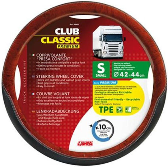 Lampa Κάλυμμα Τιμονιού Αυτοκινήτου Club Classic με Διάμετρο 49-51εκ. Συνθετικό Πολύχρωμο