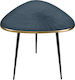 Oval Beistelltisch Blau L45xB45xH47cm