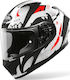 Airoh Valor Nexy White/Black/Red Motorradhelm Volles Gesicht ECE 22.05 1400gr AIR000KRA162