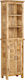 Bücherregal Beige 50x30x180cm