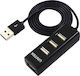 Unitek Hub USB 2.0 Cu 4 Porturi Și Conectare USB-A