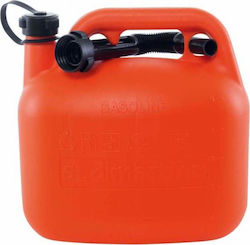 Dimartino Recipient de combustibil Plastic cu Tub de Extensie 5lt Portocaliu