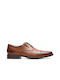 Tilden Cap Men's Leather Dress Shoes Dark Tan Leather