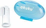 Akuku Baby Toothbrush Finger for 0m+ Blue