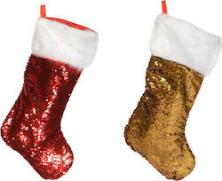 Fun World Christmas Decorative Fabric Red Socks H50cm