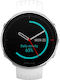 Polar Vantage M M/L Stainless Steel 46mm Αδιάβροχο Smartwatch με Παλμογράφο (Λευκό)