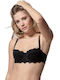 Luna Orchidea Balconette Balconette Bra without Padding Underwire Black