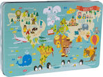 Kids Puzzle World Map Martina Hogan 24pcs Apli Kids