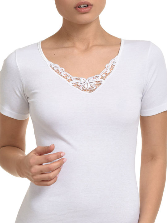 Women's Short Sleeve Cotton T-Shirt White