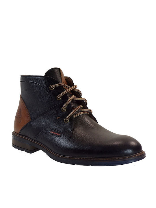 Piele Negru Ghete barbati