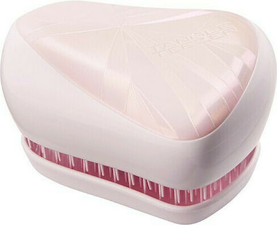 Tangle Teezer Compact Styler Smashed Holo Light Pink Brush Hair for Detangling