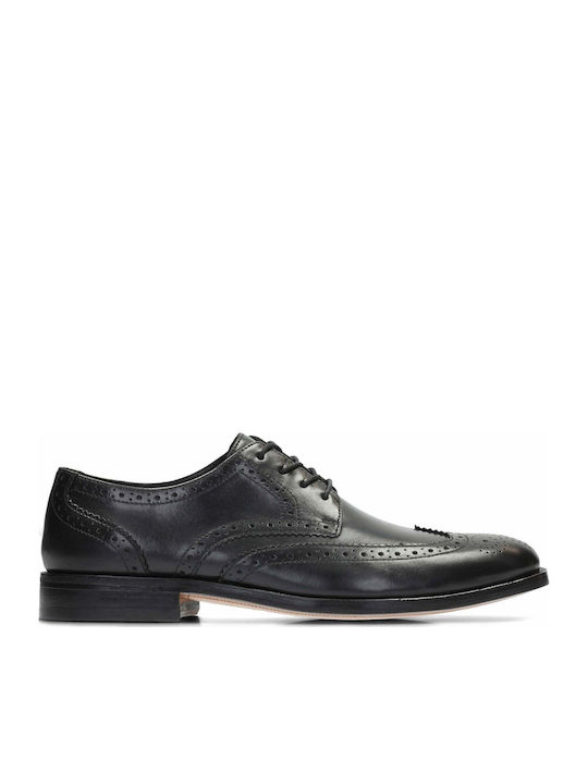 Clarks James Wing Oxford-uri pentru bărbați Negre