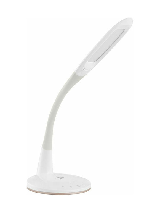 Eglo Trunca LED Office Lamp with Flexible Arm in White Color