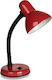 Conceptum CL-3022 Schreibtischlampe mit flexiblem Arm für Fassung E27 in Rot Farbe