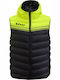 Zeus Smanicato Rodi Men's Sleeveless Puffer Jacket Black / Yellow