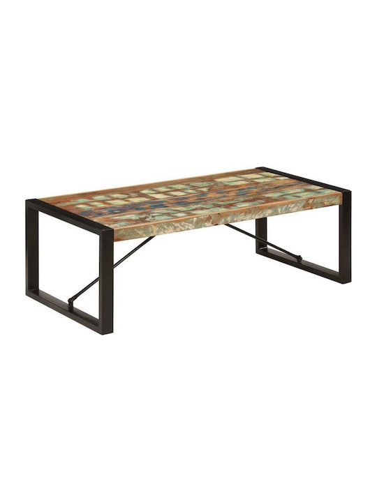 Rectangular Solid Wood Coffee Table Natural L120xW60xH40cm