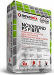 Novamix Novabond PS Fiber Κόλλα Θερμομονωτικών Πλακών Λευκή 25kg