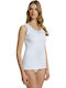 Palco Classic 4/408 Women's Sleeveless Cotton T-Shirt White