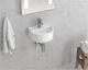 Karag Wall Mounted Wall-mounted / Vessel Sink Porcelain 32x29x13cm White