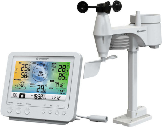 Bresser Weather Center 5-in-1 White 7002581 Wireless Stație meteorologică Analogic Alb