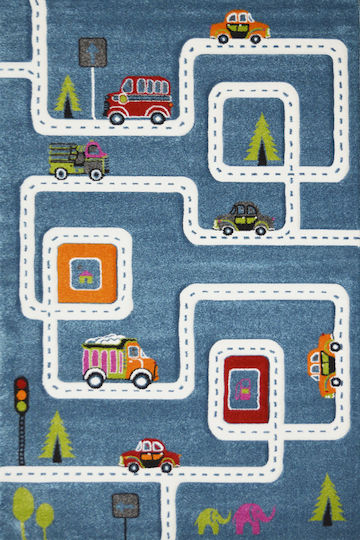Tzikas Carpets Aktivitätsmatte 11556-030 Straße Blau 133x190cm