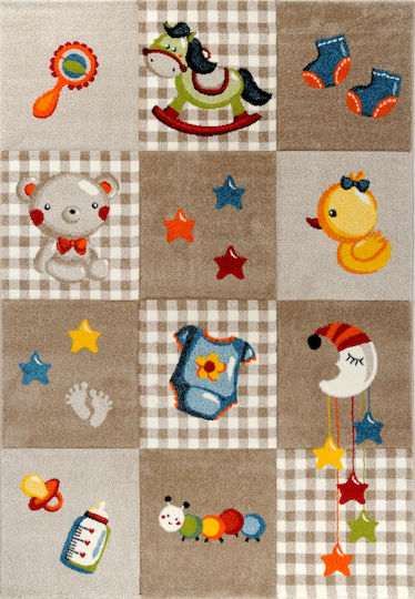 Tzikas Carpets 21497-760 Детско килимче Кафяв 133x190см Дебелина 13мм