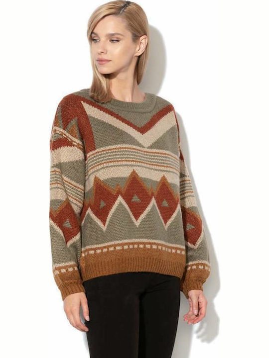 Pepe Jeans Vibianna Women's Long Sleeve Sweater Brown