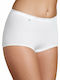 Basic Maxi Hochtailliert Damen Boxer Weiß
