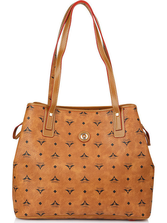 La tour Eiffel 171034-2Ε Women's Shopper Shoulder Bag Tabac Brown