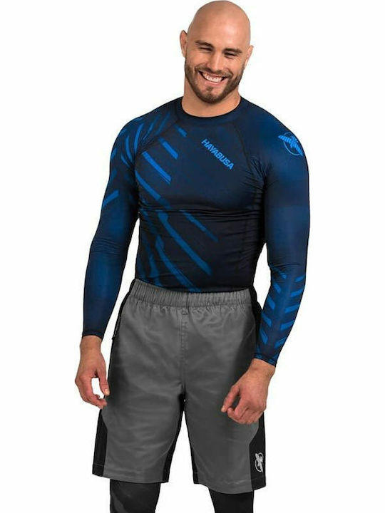 Hayabusa Odor Resist Long Sleeve Rashguard Blue