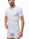 Minerva 90-18300 Men's Short Sleeve Undershirt White