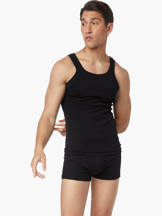Men's Undershirt Sleeveless in Black Color