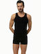 90-12014 Men's Undershirts Sleeveless in Black Color 2Pack