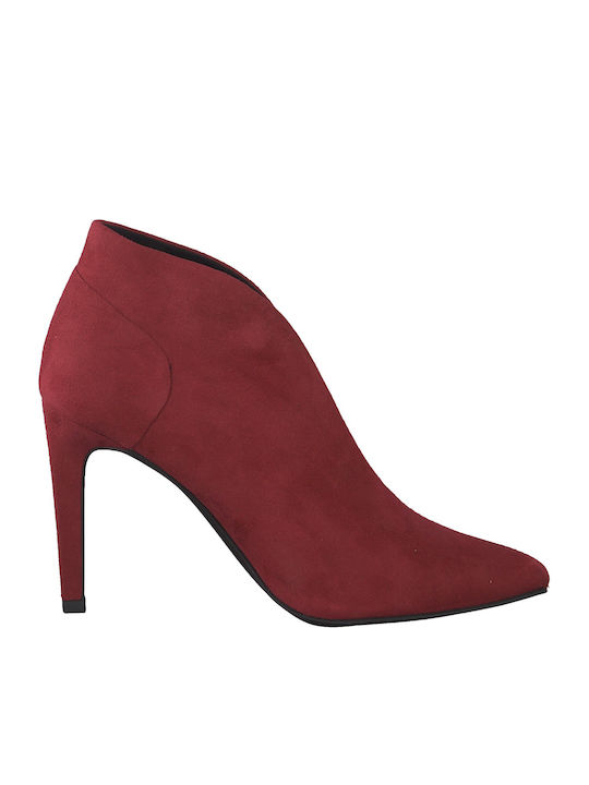 Wildleder Stiefeletten Damen Rot